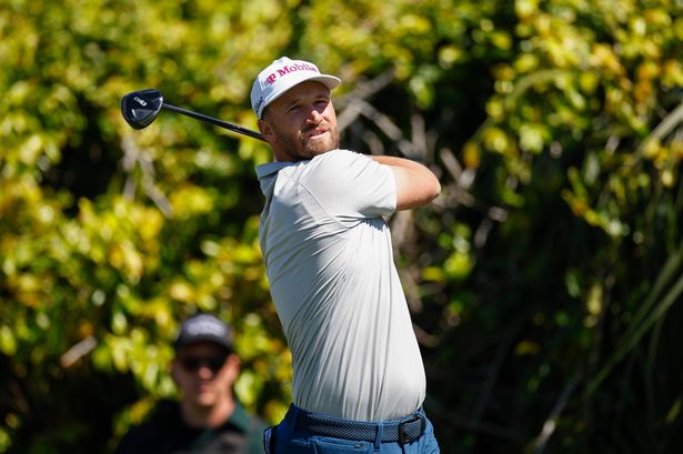 Wyndham Clark hits a tee shot on the ninth hole during the second round of the Arnold Palmer Invitational presented by Mastercard 2025 at Arnold Palmer Bay Hill Golf Course on March 07, 2025 in Orlando, Florida