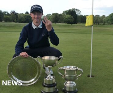 Golfer, 14, from Staffordshire wins amateur championship