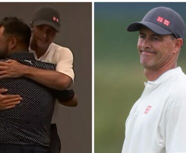 J.J. Spaun win reactions, Adam Scott heartbreak, classy response, interview, press conference