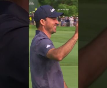 Nick Taylor holes out for a spectacular eagle at the Memorial Tournament 🙌