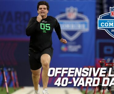 FULL Offensive Lineman 40-Yard Dash | 2025 NFL Combine