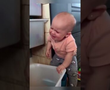 Baby’s Cutest Fake Cry After Mommy Says No – Hilarious! 😂👶 #babydrama