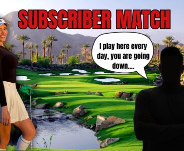 Subscriber Challenged Me At His Home Golf Course | Walk On Wagers