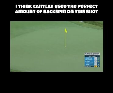 Patrick Cantlay Hits Amazing Shot with Perfect Backspin! #golf #patrickcantlay #pgatour