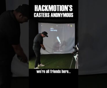 Rainy day swing work (ft. @hackmotion ) #golf #golfswing #golftrainingaid
