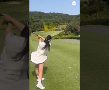 정말 닮고싶은 흔들림없는 샷 👀🤍 | KLPGA 김도은(Doeun Kim) #골프레슨_학동/판교