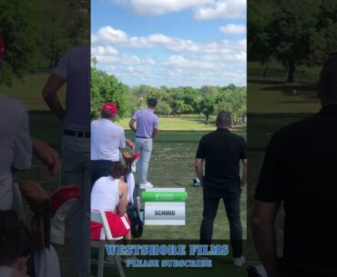 Matthias Schmid golf swing on the driving range Valspar Championship #shorts #golfcourse #golf