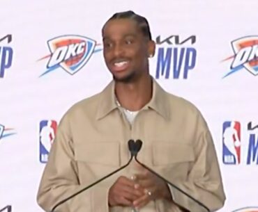 Shai Gilgeous-Alexander MVP Speech & Full Press Conference