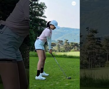 파3 • 130m 8번아이언 컨트롤샷 ⭐️ #서원힐스cc | KLPGA 박송이(Songyi Park) #골프레슨_용산