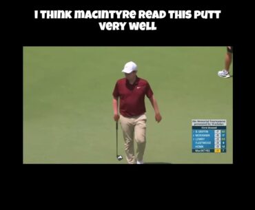 Robert MacIntyre Makes Outstanding Birdie Putt! #golf #robertmacintyre #pgatour