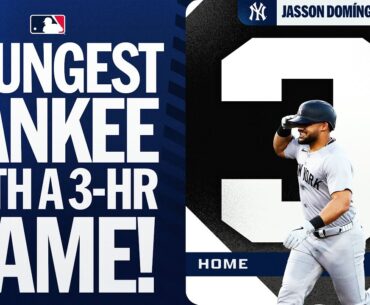 The youngest Yankees player to hit 3 homers in 1 game: Jasson Domínguez!