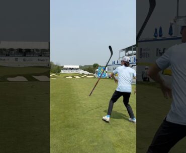 He did that with a GOLF CLUB?!😨⛳️🏒