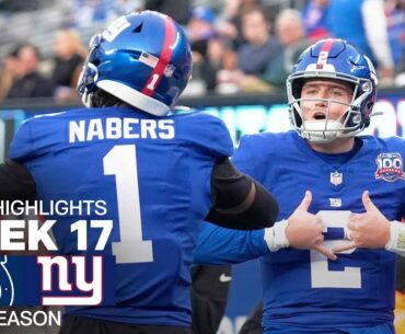 Indianapolis Colts vs. New York Giants | 2024 Week 17 Game Highlights