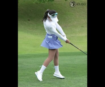 this swing is a recent footwork trend? she is sohyun bae.