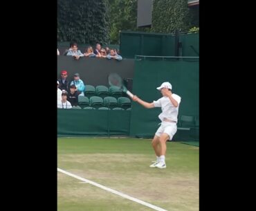 Jangjun Kim's Forehand Domination at Wimbledon 2024 #wimbledon #tennis #forehand