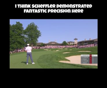 Scottie Scheffler Hits Phenomenal Chip Shot! #golf #scottiescheffler #pgatour