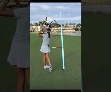 TRUMP'S GRANDDAUGHTER DEMONSTRATES HER SKILLS #shorts #trump #whitenoise #fyp #kaitrump