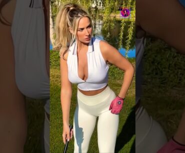 Amazing Golf Swing you need to see | Golf Girl awesome swing | Golf shorts | Paige Spiranac