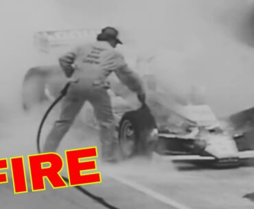 1981 Indianapolis 500 - Rick Mears Pit Fire