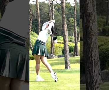 스타트홀 • 부드럽게 출발~~ 🤍💚 | KLPGA 윤혜림(Hyerim Yoon) #응원릴레이2025 #윤혜림2025