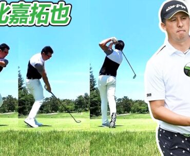 比嘉拓也 Takuya Higa 日本の男子ゴルフ スローモーションスイング!!!
