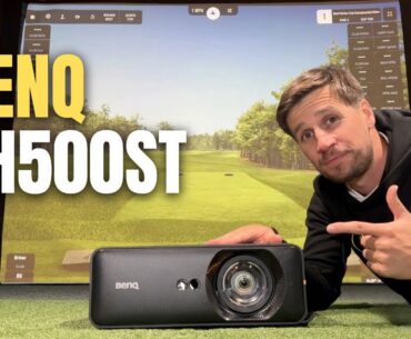 The PERFECT Solution for Small Golf Simulator Rooms? BenQ AH500ST