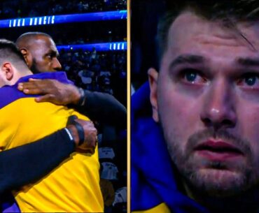 Luka Doncic in TEARS Watching His Mavs Tribute Video 😢