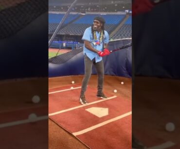 CRICKETERS COMES TO BASEBALL⚾👀😮 WOW😮👀(CHRIS GAYLE) #baseballplayer #hitting #hittingmechanics #like