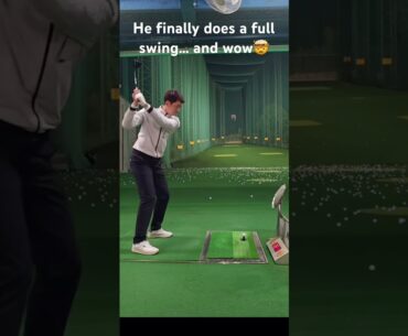 Wait for the full swing #golf #draw #slice #slowmotion
