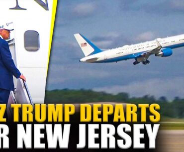 US President Donald Trump departs for Bedminster after a stop at golf course at Joint Base Andrews