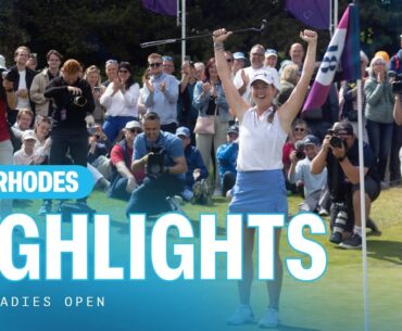 Mimi Rhodes winning celebrations on the 18th at Goyer Golf & Country Club | Dutch Ladies Open