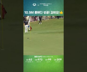 [백송홀딩스-아시아드CC 부산오픈] 10.9m 롱버디 성공! #김비오 !🏌️‍♂️