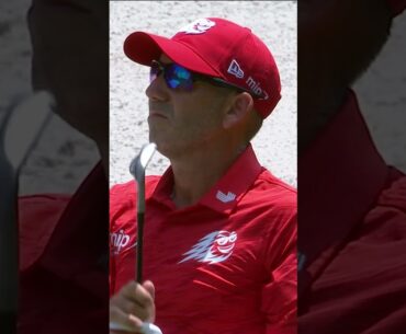 Sergio Garcia is playing PIN BALL with other golfer's golf balls today 😂 #livgolf #golf #birdie