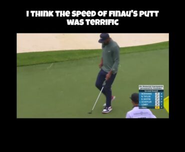 Tony Finau Makes Great Birdie Putt! #golf #tonyfinau #pgatour