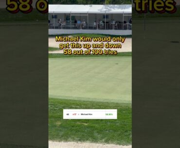 Michael Kim has some nice hands out of the bunker #golf #golfpractice #shortgame #pgatour #chipping