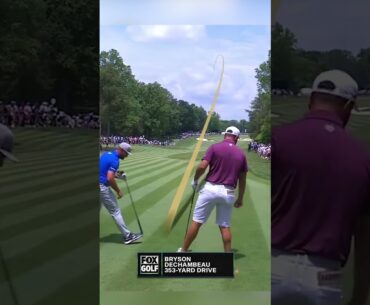 BRYSON DECHAMBEAU CRUSHES 353 YARD DRIVE 😮😱 #brysondechambeau #livgolf #golf #driver #birdie