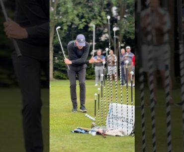 INCREDIBLE 2 CLUB Trick Shot from Trick Shot Artist Jeremy Dale Amazes Audience @ RMA Charity Day
