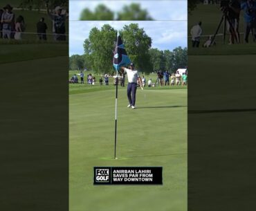 Anirban Lahiri with a HUGE putt to save par! 💥 #AnirbanLahiri #livgolf #golf #dc