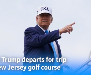 Amid feud with Elon Musk, Donald Trump departs DC for weekend trip to New Jersey golf course