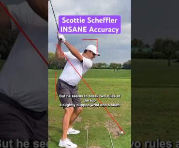 The GREAT Scottie Scheffler Swing - Accuracy Explained DTL #golf #slowmotiongolfswings #golfswing