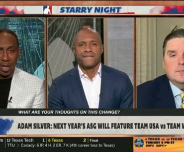 FIRST TAKE | Stephen A. respond to Adam Silver: Next Year's ASG will feature Team USA vs Team World