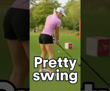 Pretty swing 🌸 #funny #shorts #reels #golf #girl #asmr