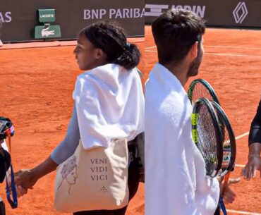 Alcaraz Shows Love to Coco Gauff & Madison Keys | Roland-Garros 2025