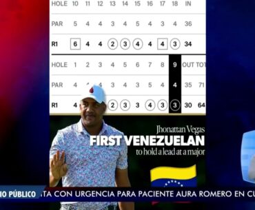 Jonathan Vegas el primer venezolano en encabezar el PGA tour – El Noticiero emisión meridiana