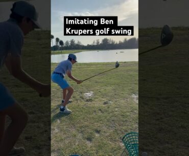 Imitating ​⁠@BenKruper_golf  swing #golf #golfswing #pauseking #viral #shorts