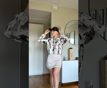 ”Golf fashion is boring” 🥱 Gray can be fun aswell 🫶🏼 #golfgirl