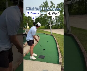 2025 Mini Golf U.S. Open Round 1, 3. Danny vs 6. Wolf (Holes 1-2) #golf #minigolf #usopen #viral