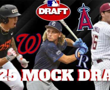 My 2025 MLB Mock Draft + MLB Comps for Each Draftee! (Holliday, Arquette, Doyle, LaViollete & More!)
