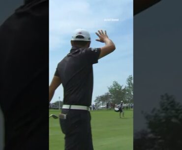 Kevin Yu holes out for eagle to take the lead of the RBC Canadian Open! 🦅