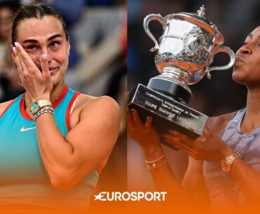 FULL TROPHY CEREMONY! 🏆 Coco Gauff & Aryna Sabalenka REACT after thrilling French Open Final 🇫🇷